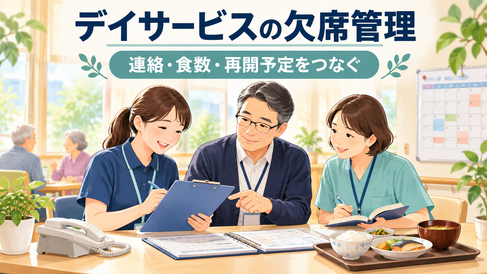 デイサービスの欠席管理｜連絡・食数・再開予定をつなぐ施設長の実務整理