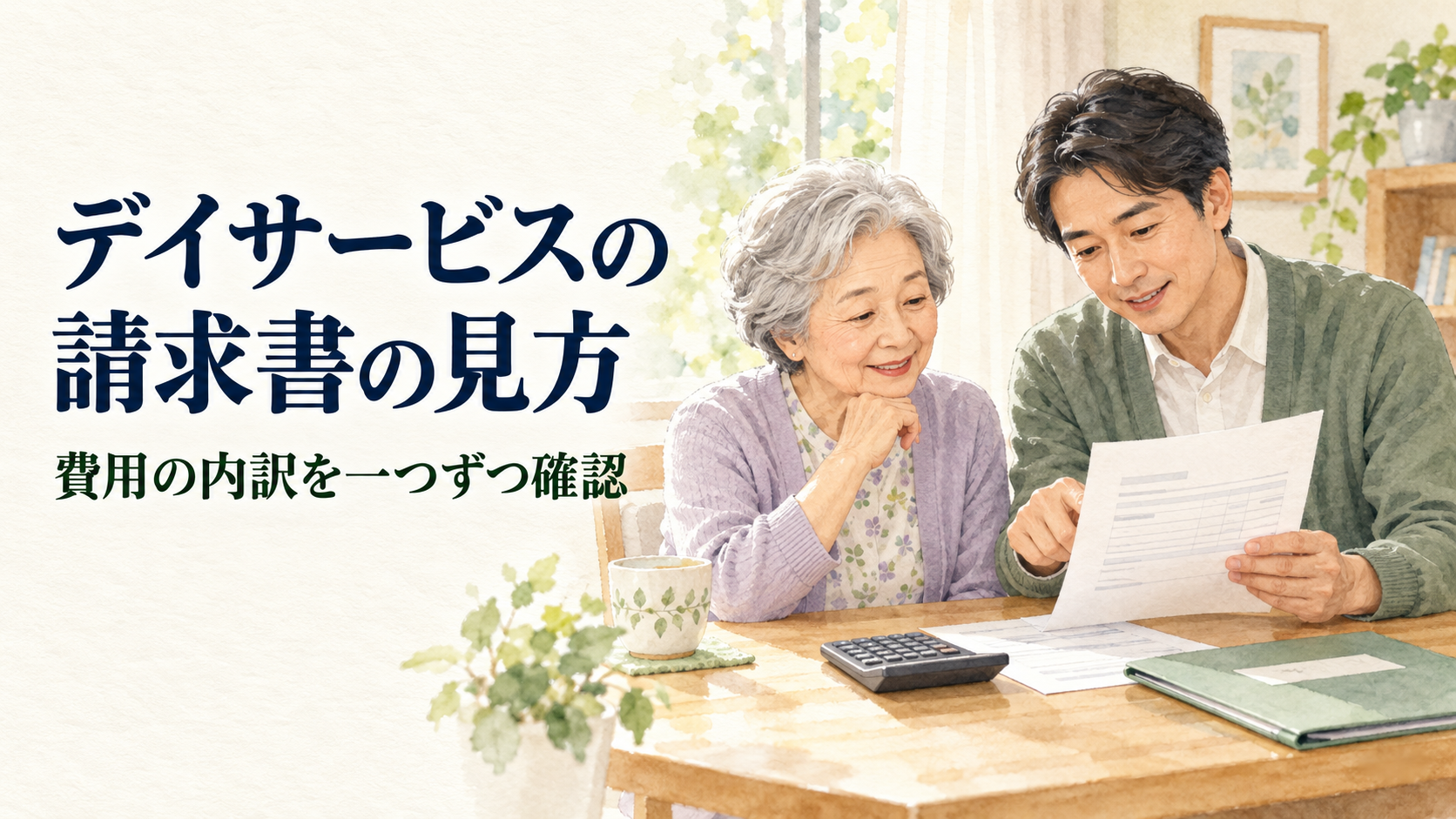 デイサービスの請求書・領収書の見方｜食費・加算・欠席日の確認ポイント